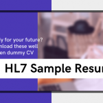 HL7 sample resume sv trainings